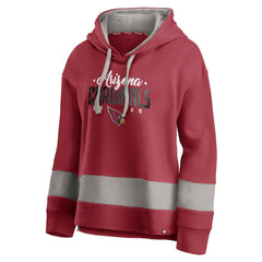 Arizona Cardinals Women's Huddle Up Fundamental Fleece Color Block Pullover Hoodie - Cardinal/Gray online