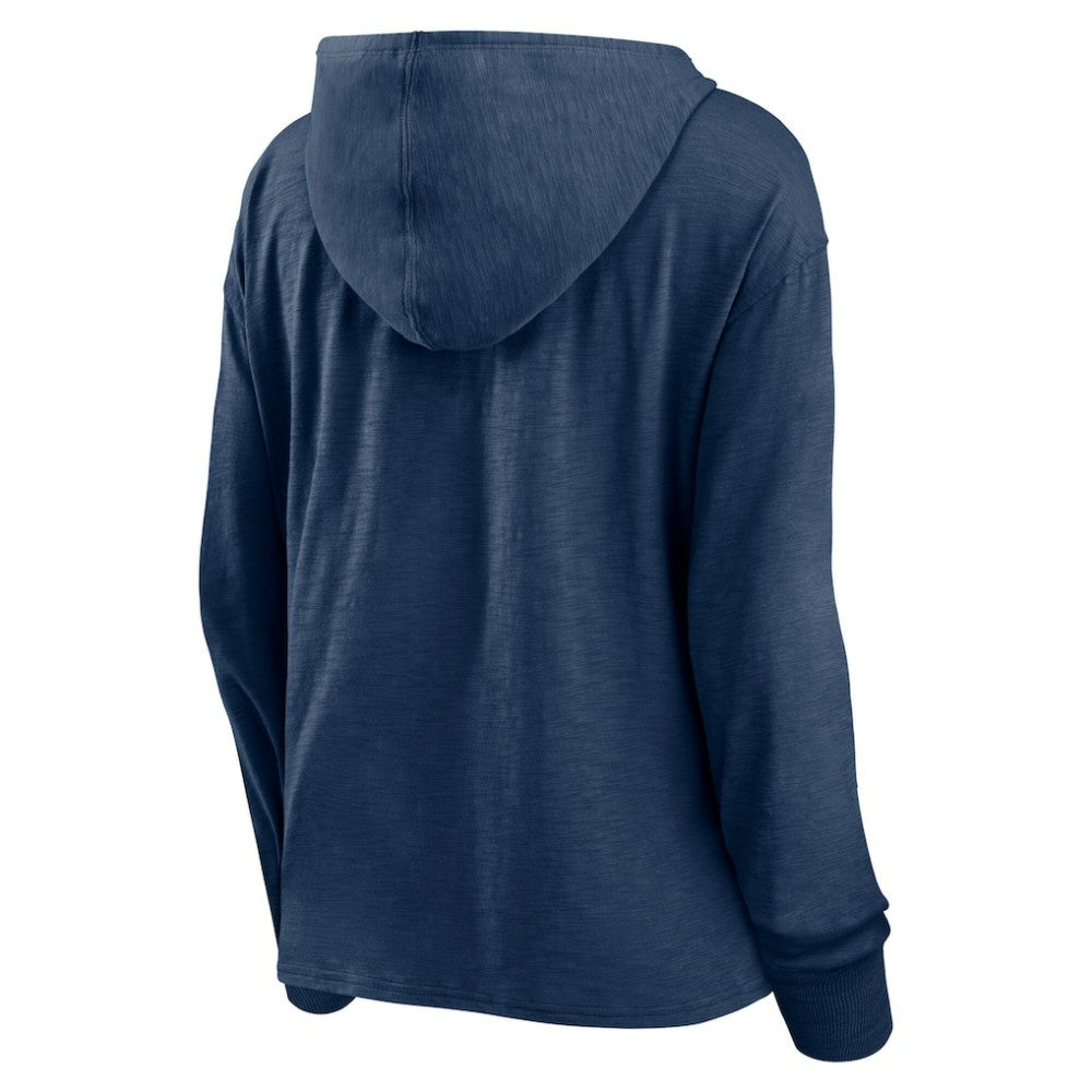 Winnipeg Jets Fanatics Women's Faded Pullover Hoodie Heather Navy