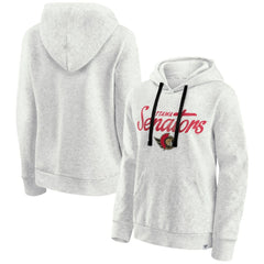 Ottawa Senators Fanatics Women's True Classics Quilted Pullover Hoodie Oatmeal