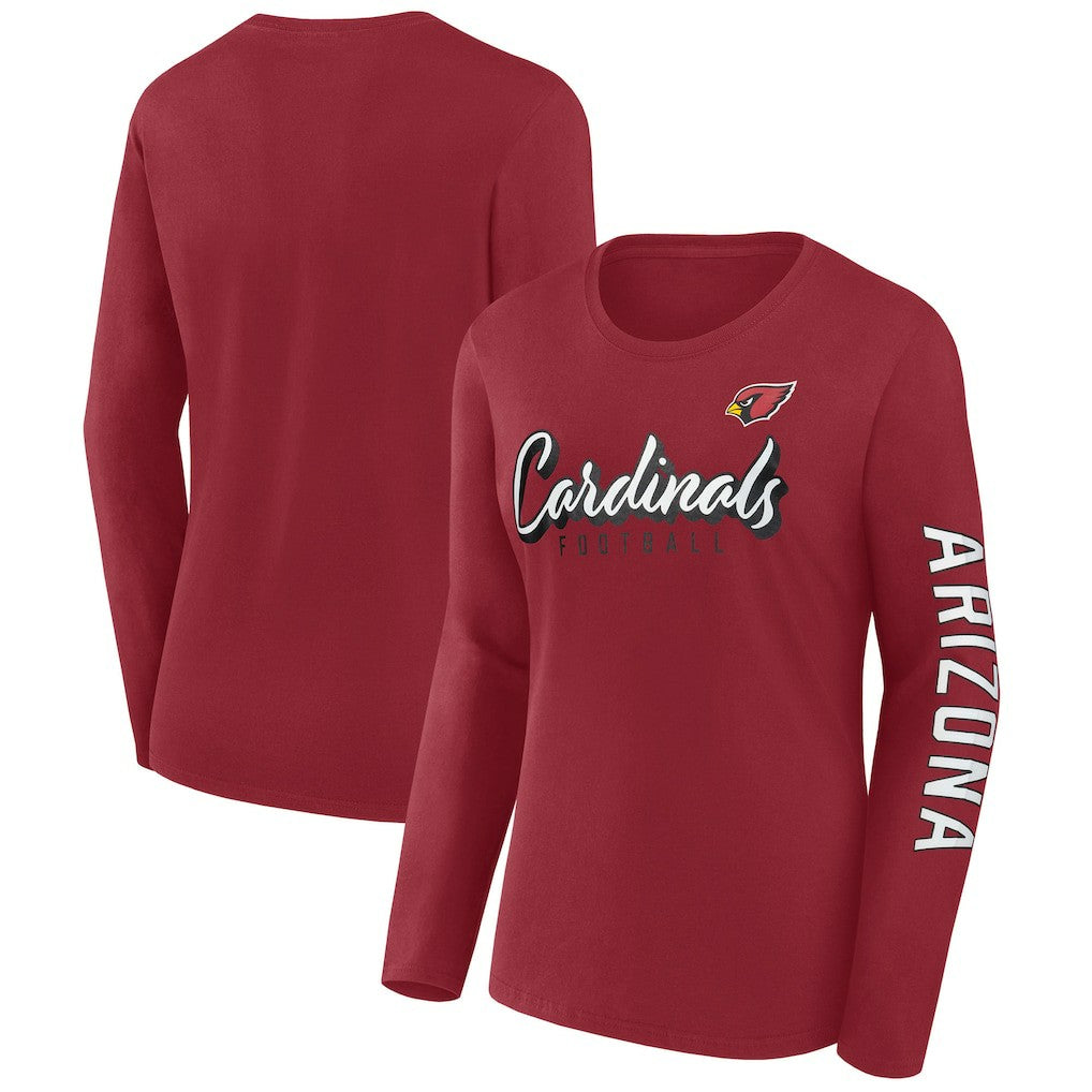 Arizona Cardinals Women's Cheerleader Long Sleeve T-Shirt - Cardinal online