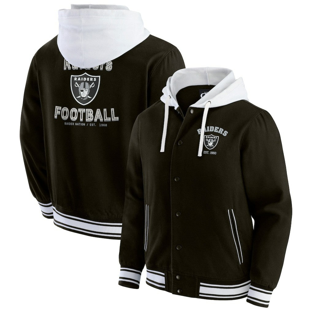 Las Vegas Raiders Darius Rucker Collection Full-Snap Hoodie Jacket - Black cheap