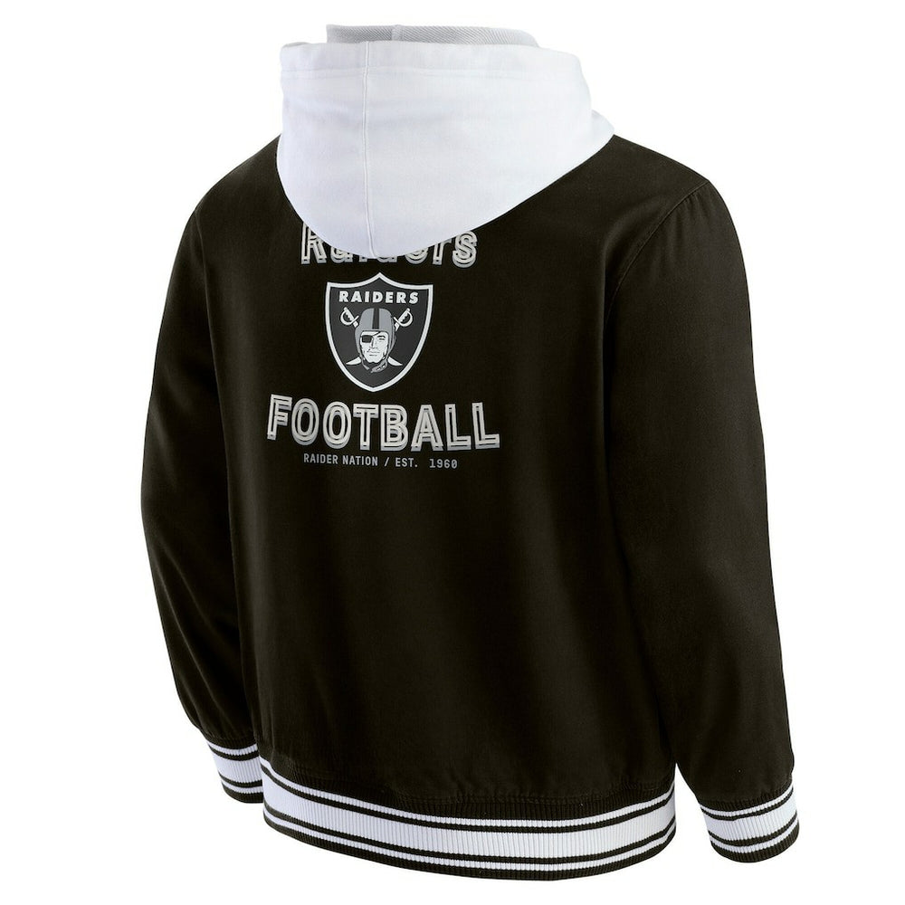 Las Vegas Raiders Darius Rucker Collection Full-Snap Hoodie Jacket - Black cheap