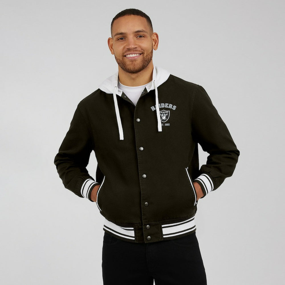 Las Vegas Raiders Darius Rucker Collection Full-Snap Hoodie Jacket - Black cheap