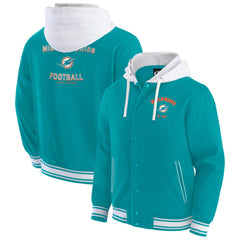 Miami Dolphins Darius Rucker Collection Full-Snap Hoodie Jacket - Aqua for sale