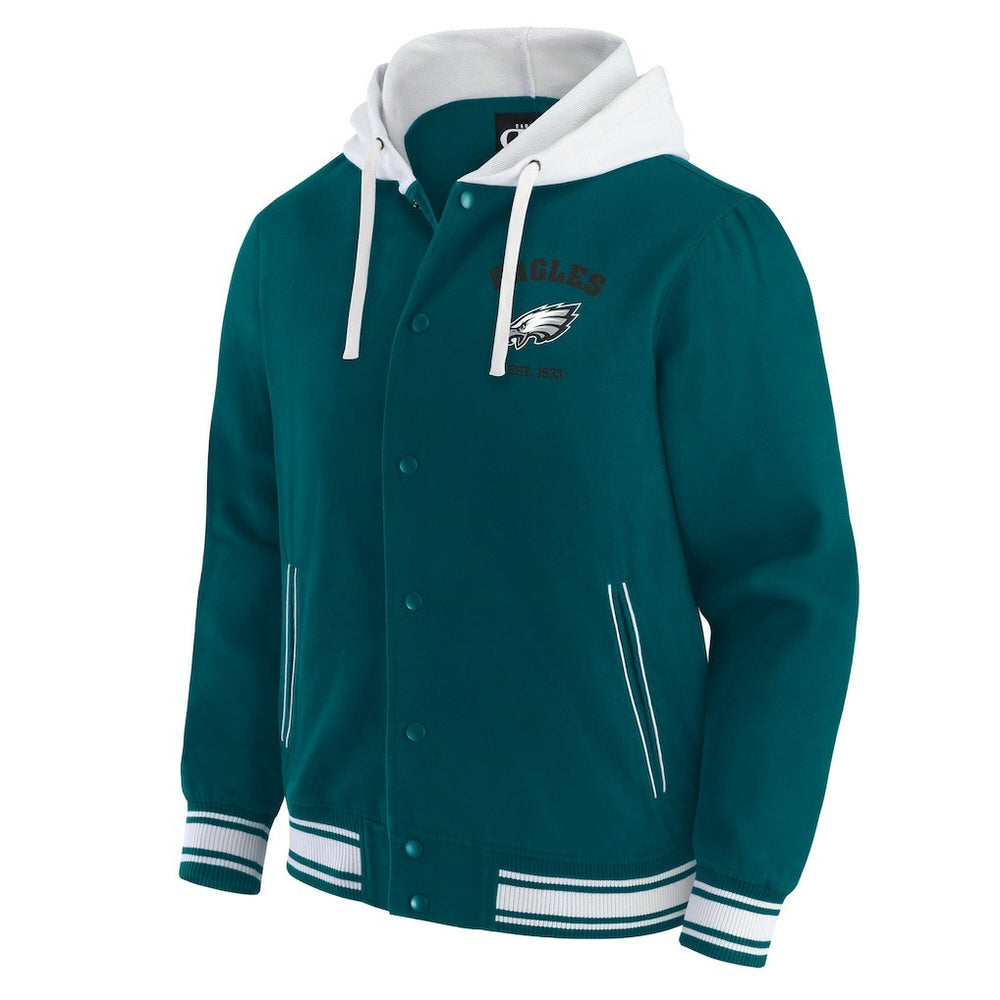 Philadelphia Eagles Darius Rucker Collection Full-Snap Hoodie Jacket - Midnight Green on sale