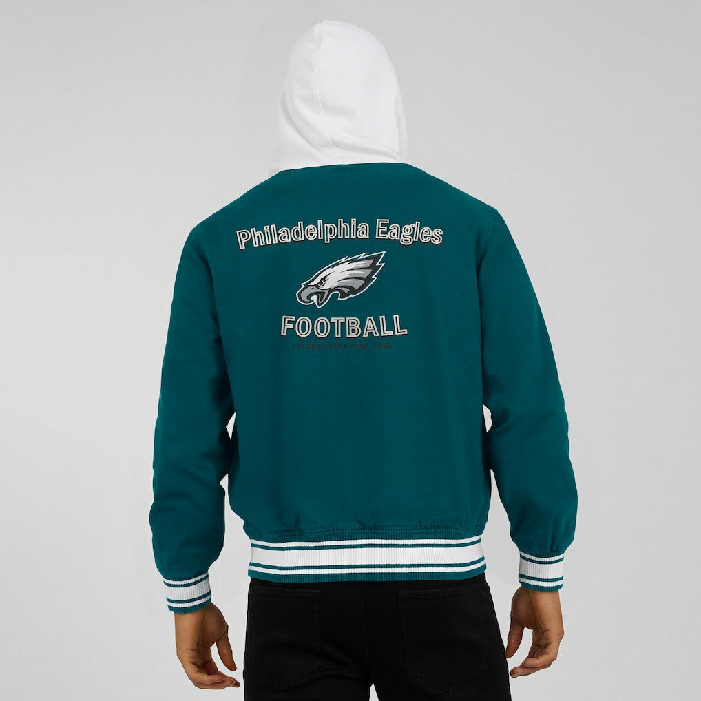 Philadelphia Eagles Darius Rucker Collection Full-Snap Hoodie Jacket - Midnight Green on sale