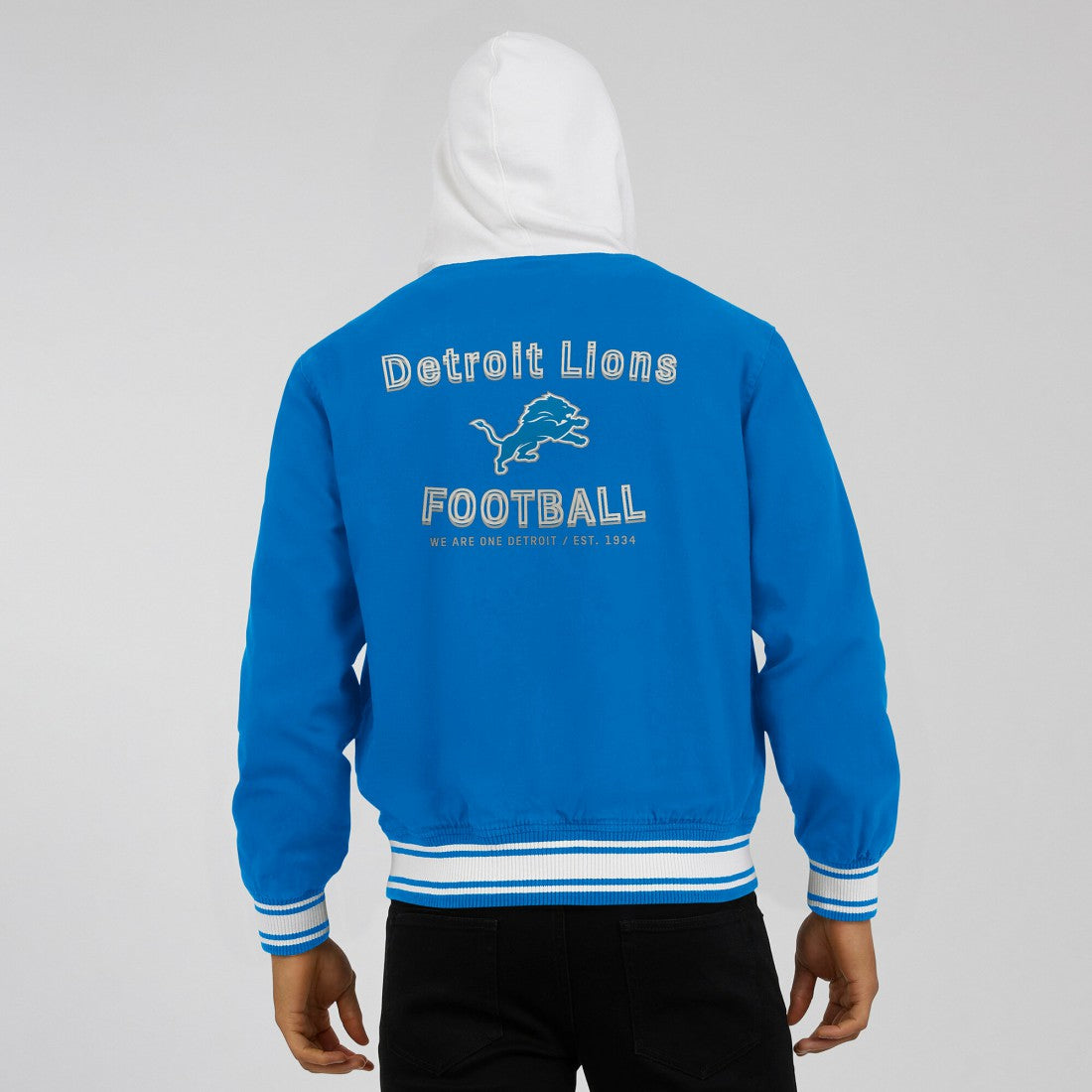 Detroit Lions Darius Rucker Collection Full-Snap Hoodie Jacket - Blue for sale