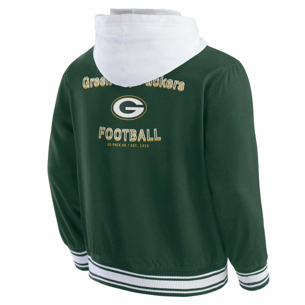 Green Bay Packers Darius Rucker Collection Full-Snap Hoodie Jacket - Green on sale