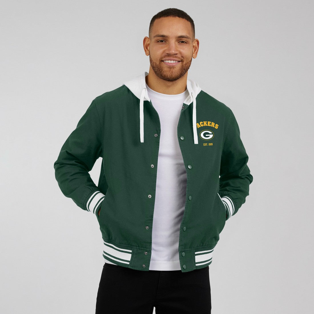 Green Bay Packers Darius Rucker Collection Full-Snap Hoodie Jacket - Green on sale
