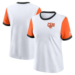 Cincinnati Bengals Women's Rewind Ringer Tri-Blend T-Shirt - White | Nike discount