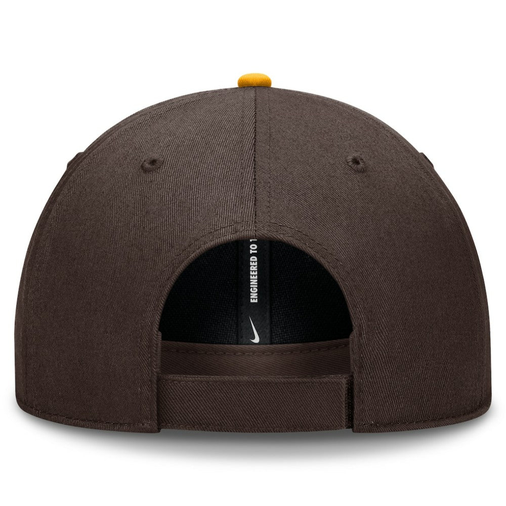 San Diego Padres Club Performance Adjustable Hat - Brown | Nike