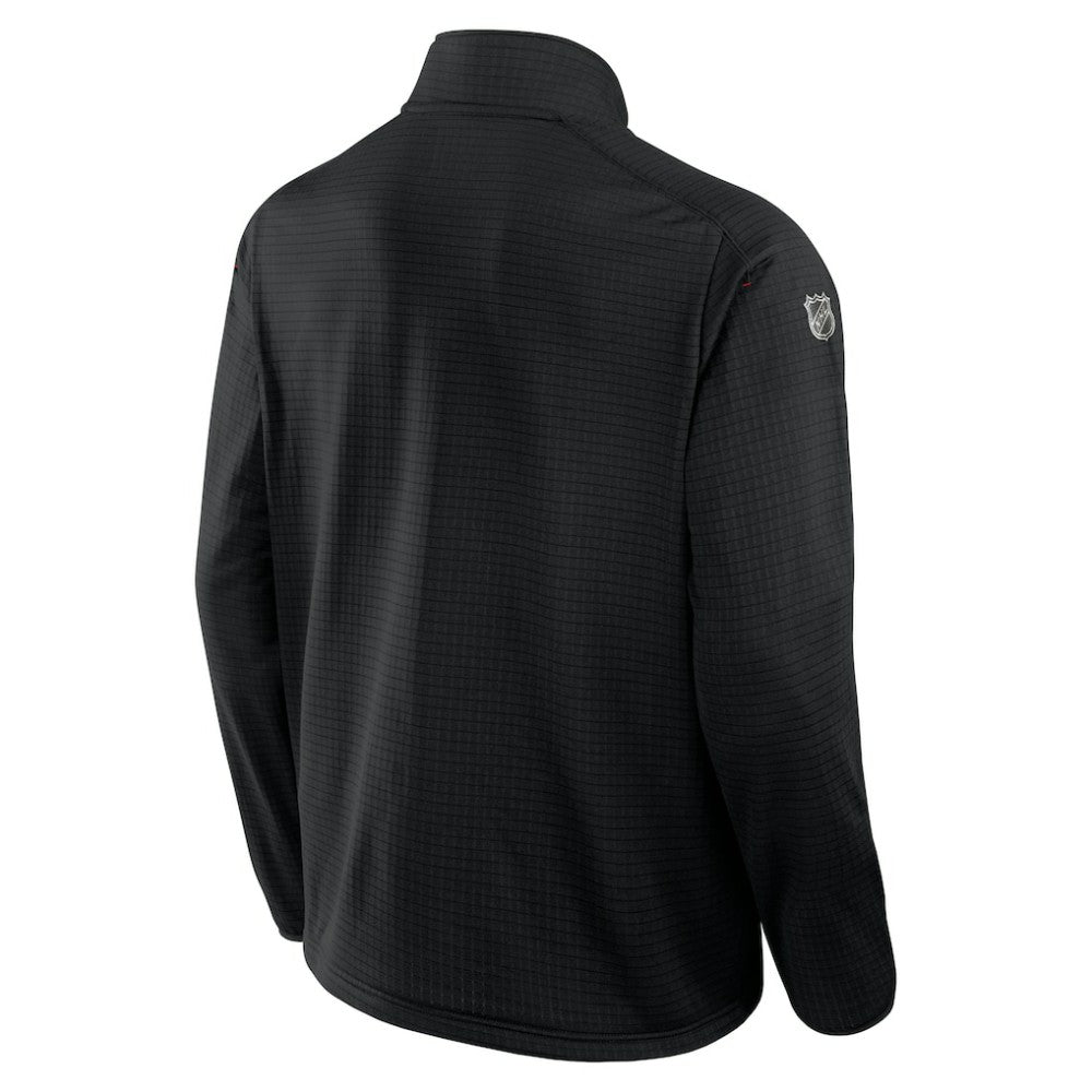 Calgary Flames Fanatics Authentic Pro Rink Quarter-Zip Top Black