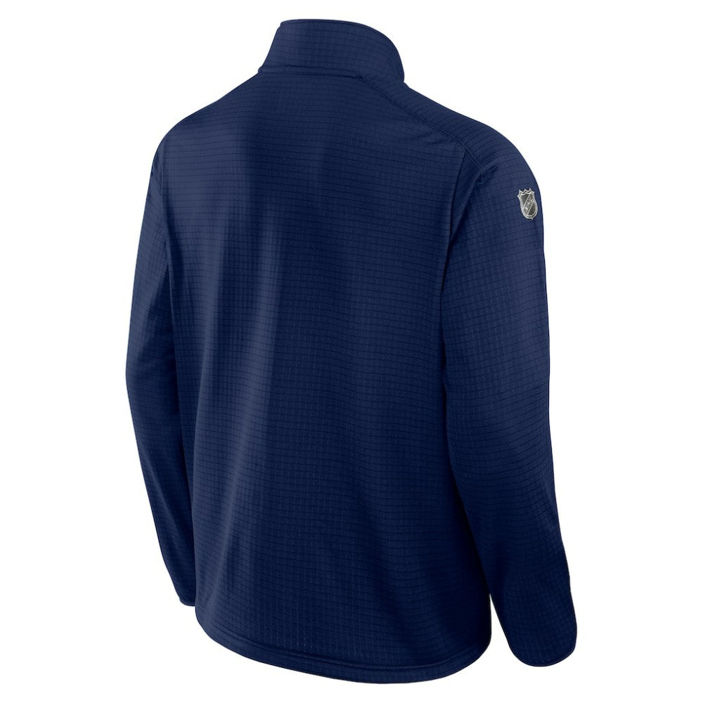 Winnipeg Jets Fanatics Authentic Pro Rink Quarter-Zip Top Navy