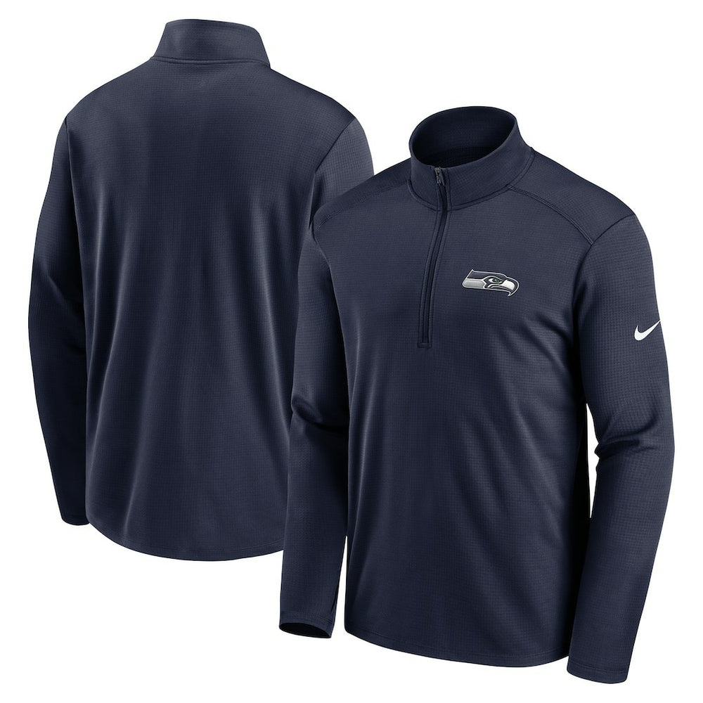 Seattle Seahawks Pacer Half-Zip Pullover - College Navy | Nike for sale