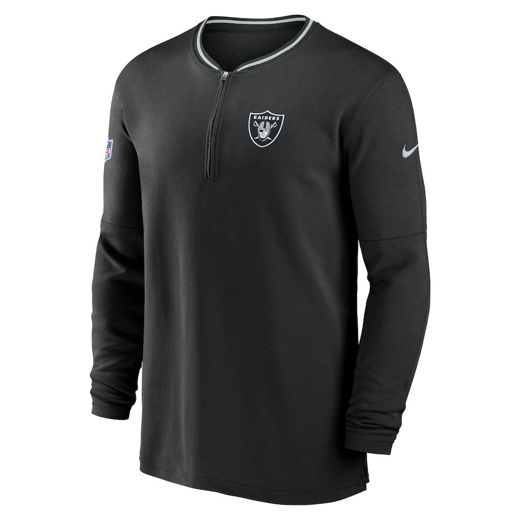 Las Vegas Raiders Coach Half-Zip Sweatshirt - Black | Nike sale