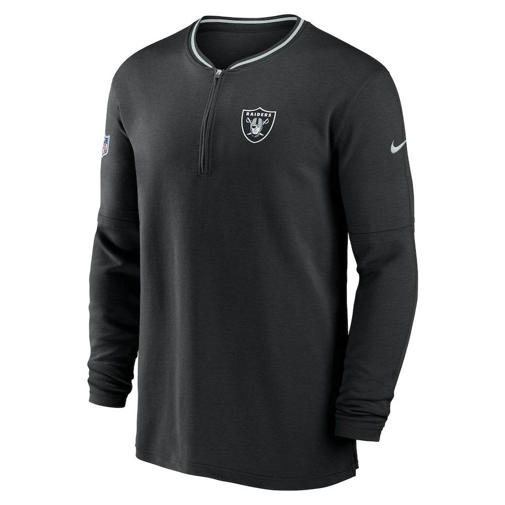 Las Vegas Raiders Coach Half-Zip Sweatshirt - Black | Nike sale