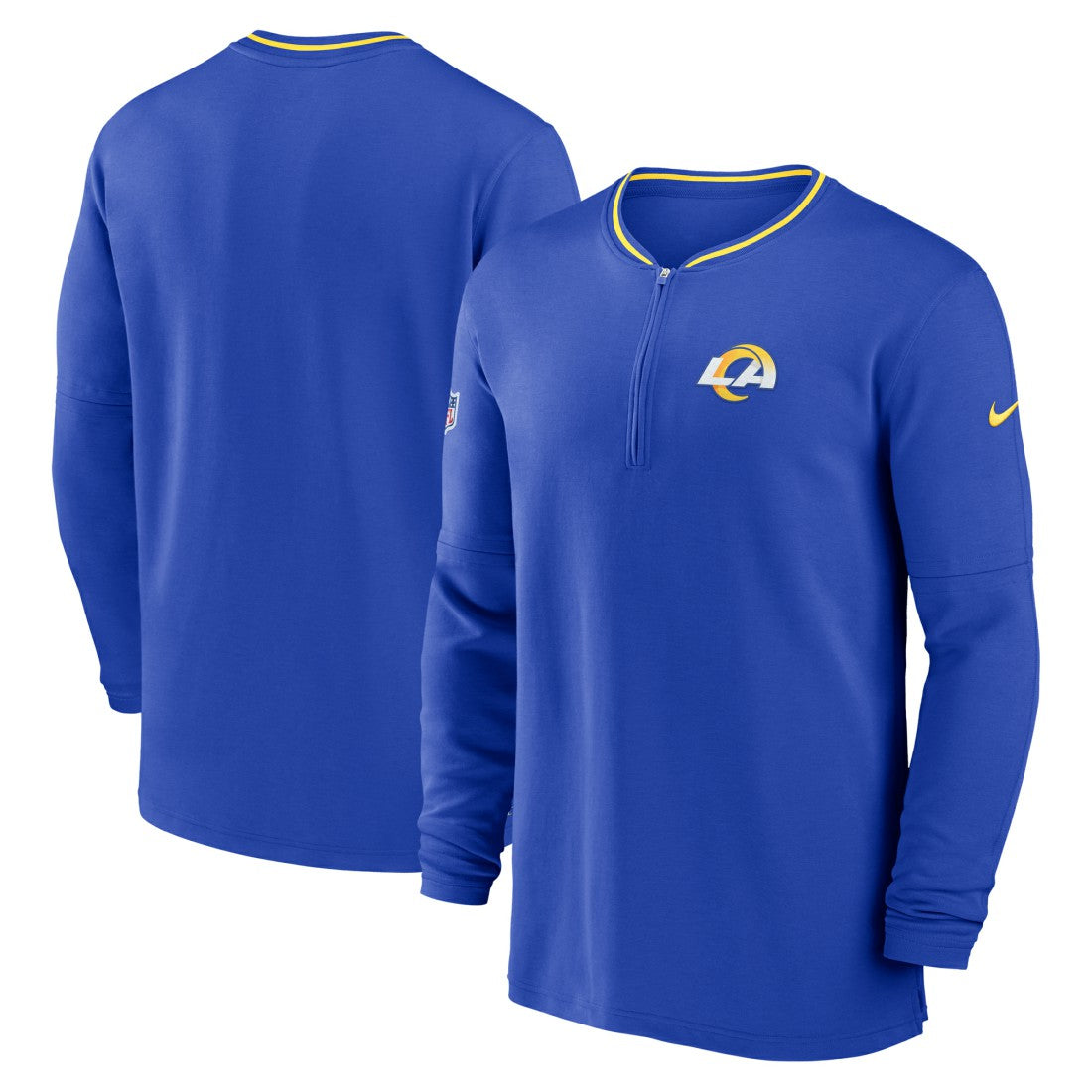 Los Angeles Rams Coach Half-Zip Sweatshirt - Royal | Nike discount