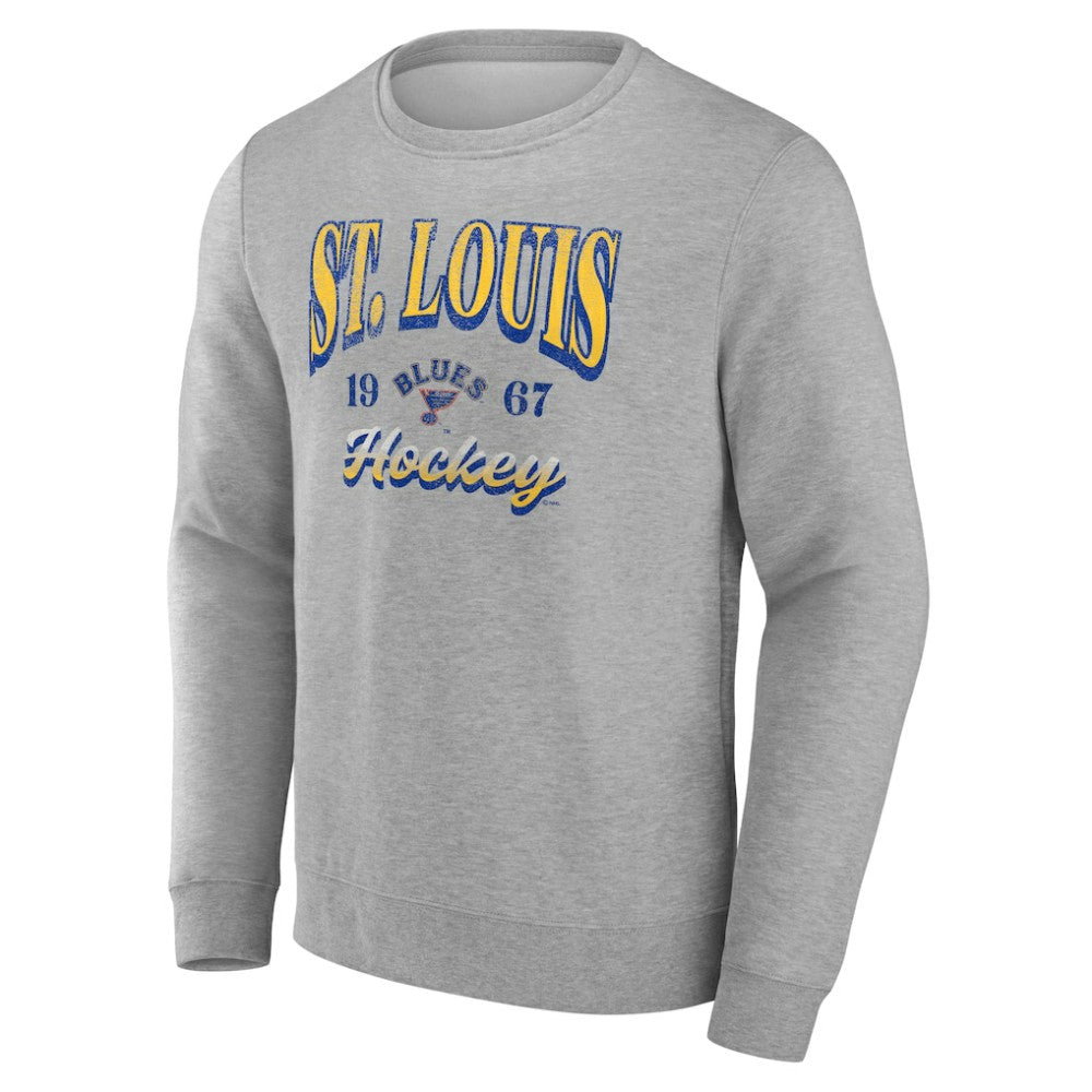 Fanatics St. Louis Blues Gray Nimbus Fleece Pullover Sweatshirt