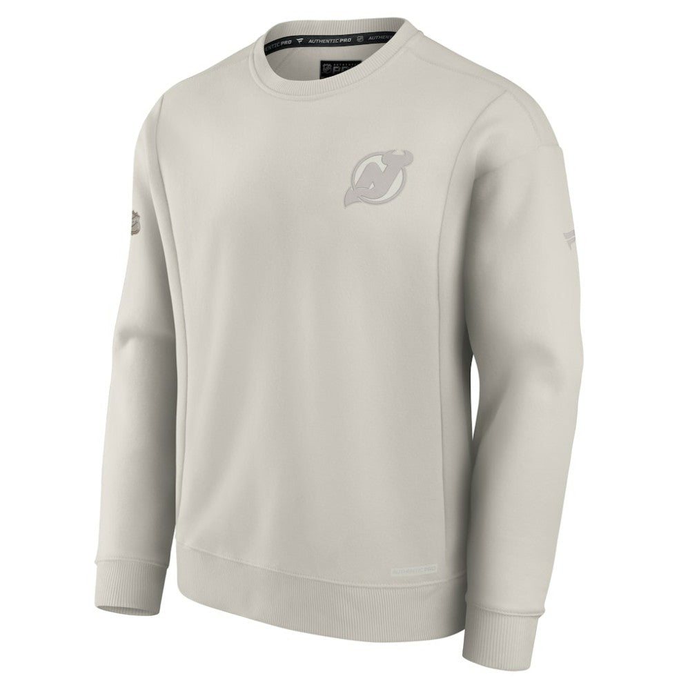 New Jersey Devils Fanatics Authentic Pro Road Fleece Sweatshirt Gray