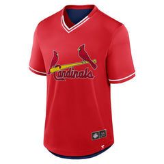 St. Louis Cardinals Fantastic Finish V-Neck Fashion T-Shirt - Red