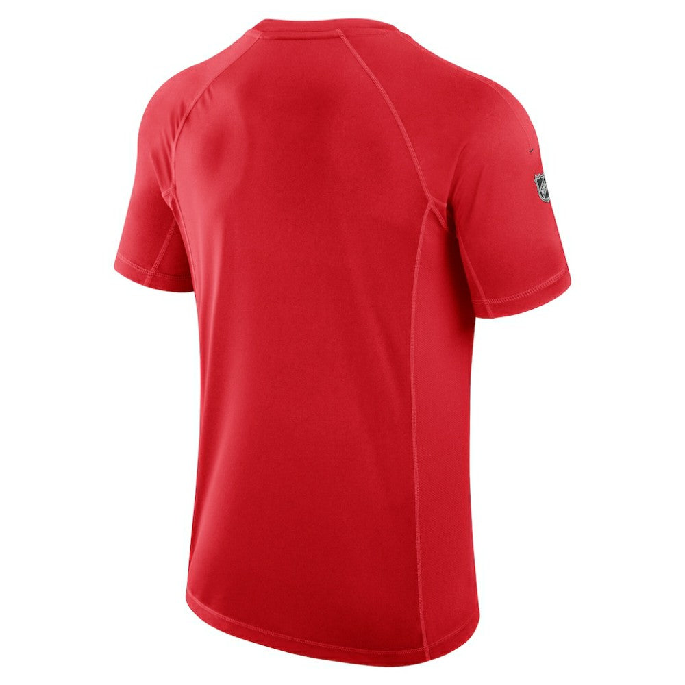 Calgary Flames Fanatics Authentic Pro Rink Tech T-Shirt Red