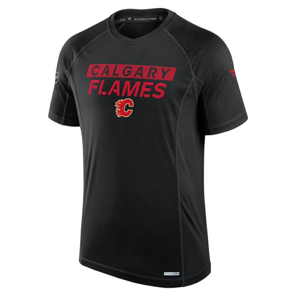 Calgary Flames Fanatics Authentic Pro Rink Tech T-Shirt Black