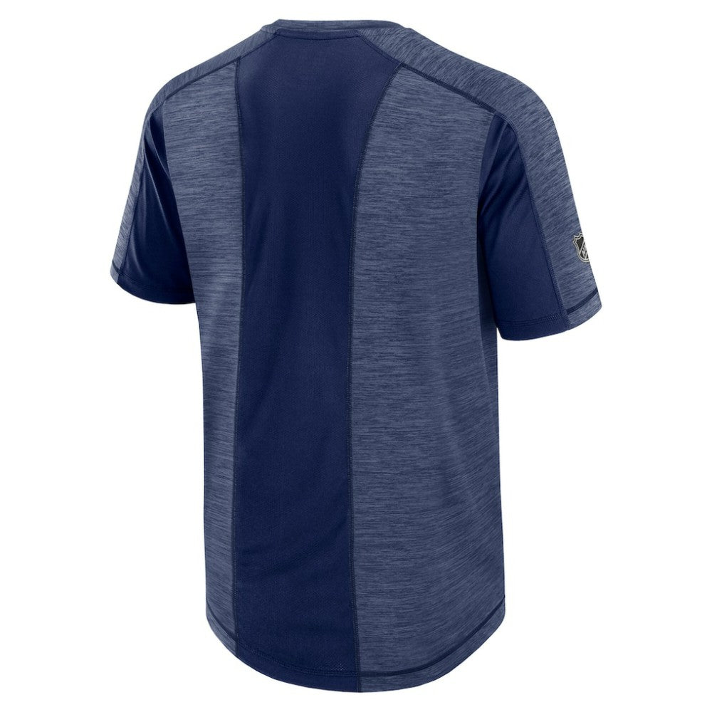 Columbus Blue Jackets Fanatics Authentic Pro Rink Performance T-Shirt Heather Navy