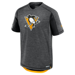 Pittsburgh Penguins Fanatics Authentic Pro Rink Performance T-Shirt Heather Charcoal