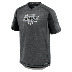 Los Angeles Kings Fanatics Authentic Pro Rink Performance T-Shirt Heather Charcoal