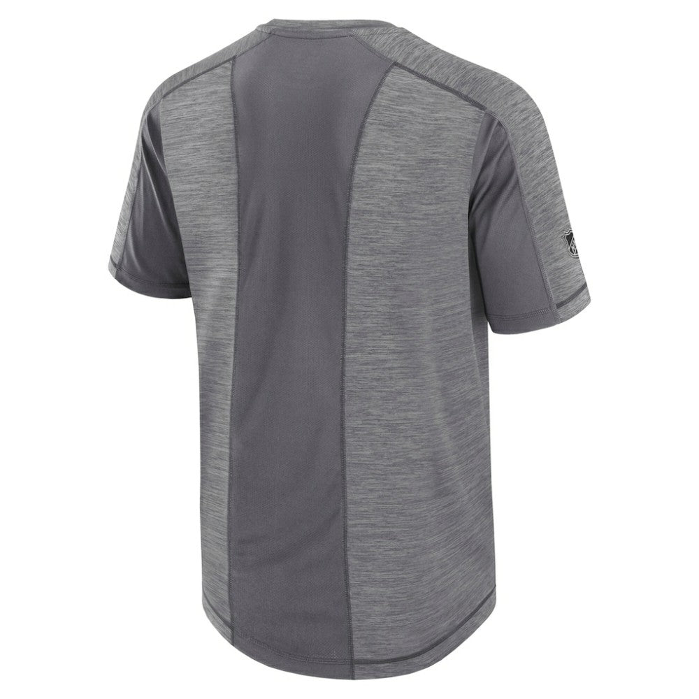 New Jersey Devils Fanatics Authentic Pro Rink Performance T-Shirt Heather Gray