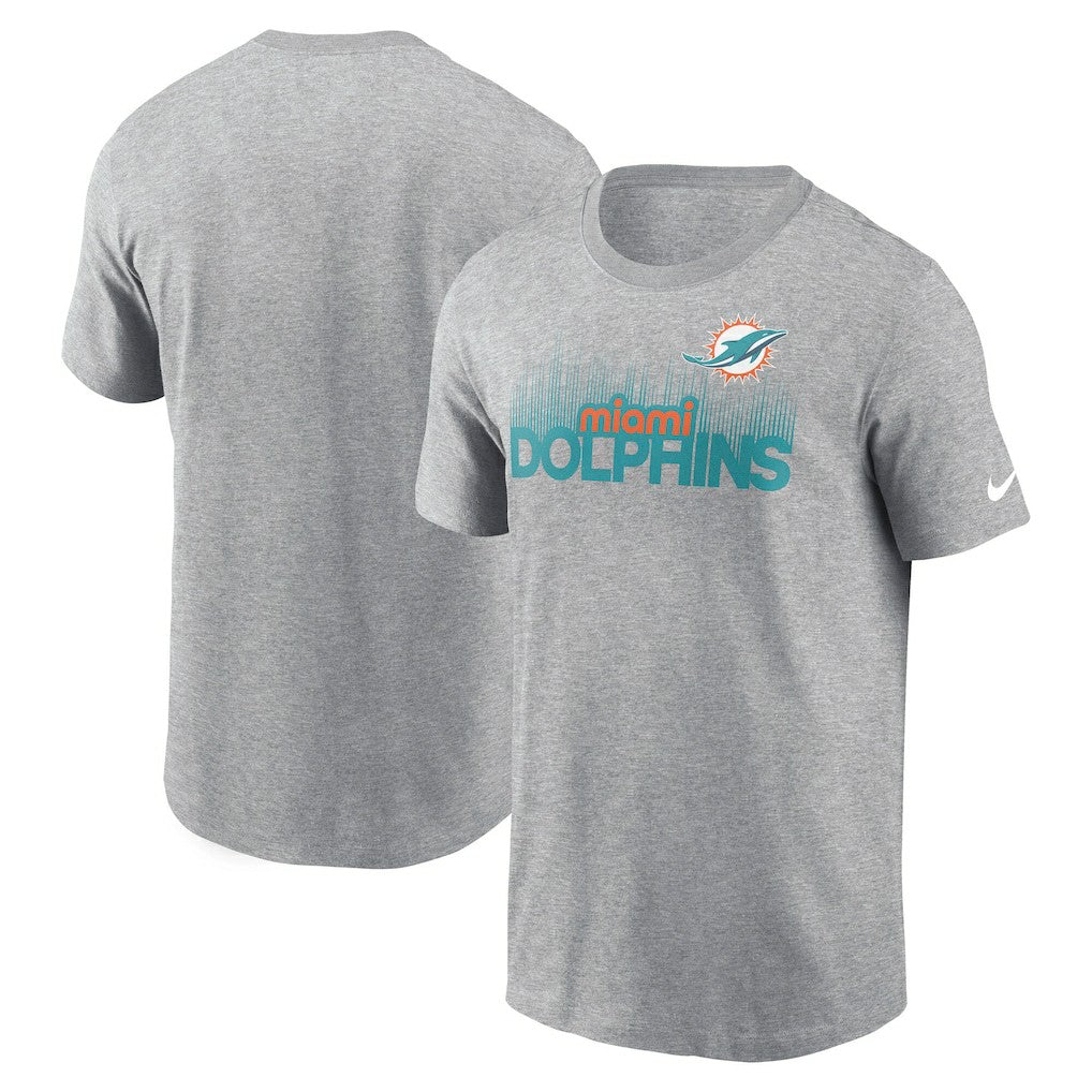 Miami Dolphins Local Essential T-Shirt - Heather Gray | Nike on sale