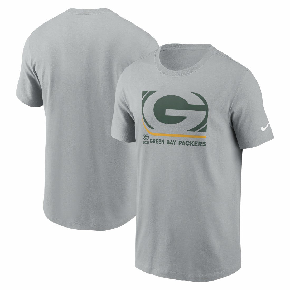 Green Bay Packers Lockup Essential T-Shirt - Gray | Nike sale