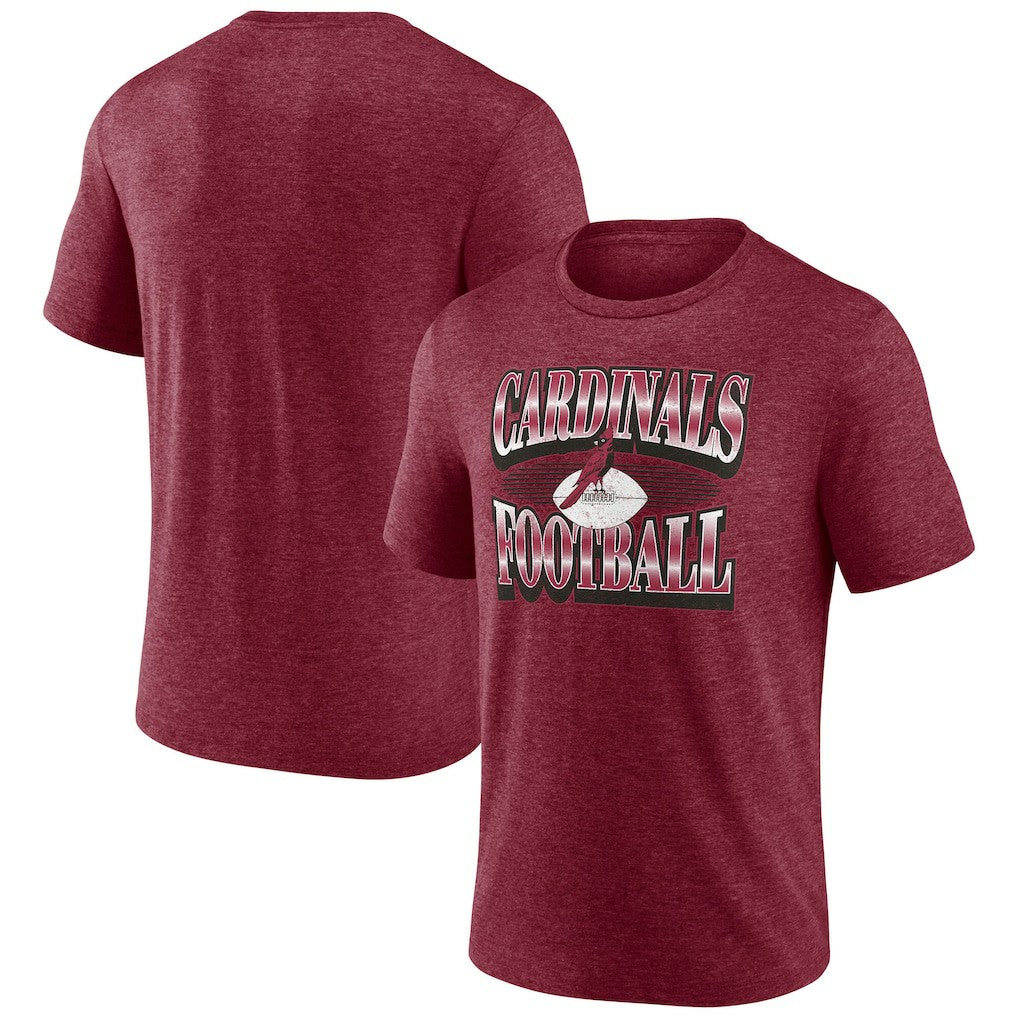 Arizona Cardinals Extreme Tackle Tri-Blend T-Shirt - Heather Cardinal cheap