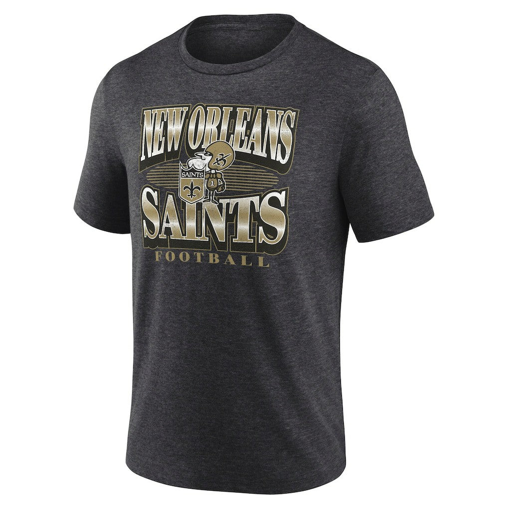 New Orleans Saints Extreme Tackle Tri-Blend T-Shirt - Heather Charcoal cheap