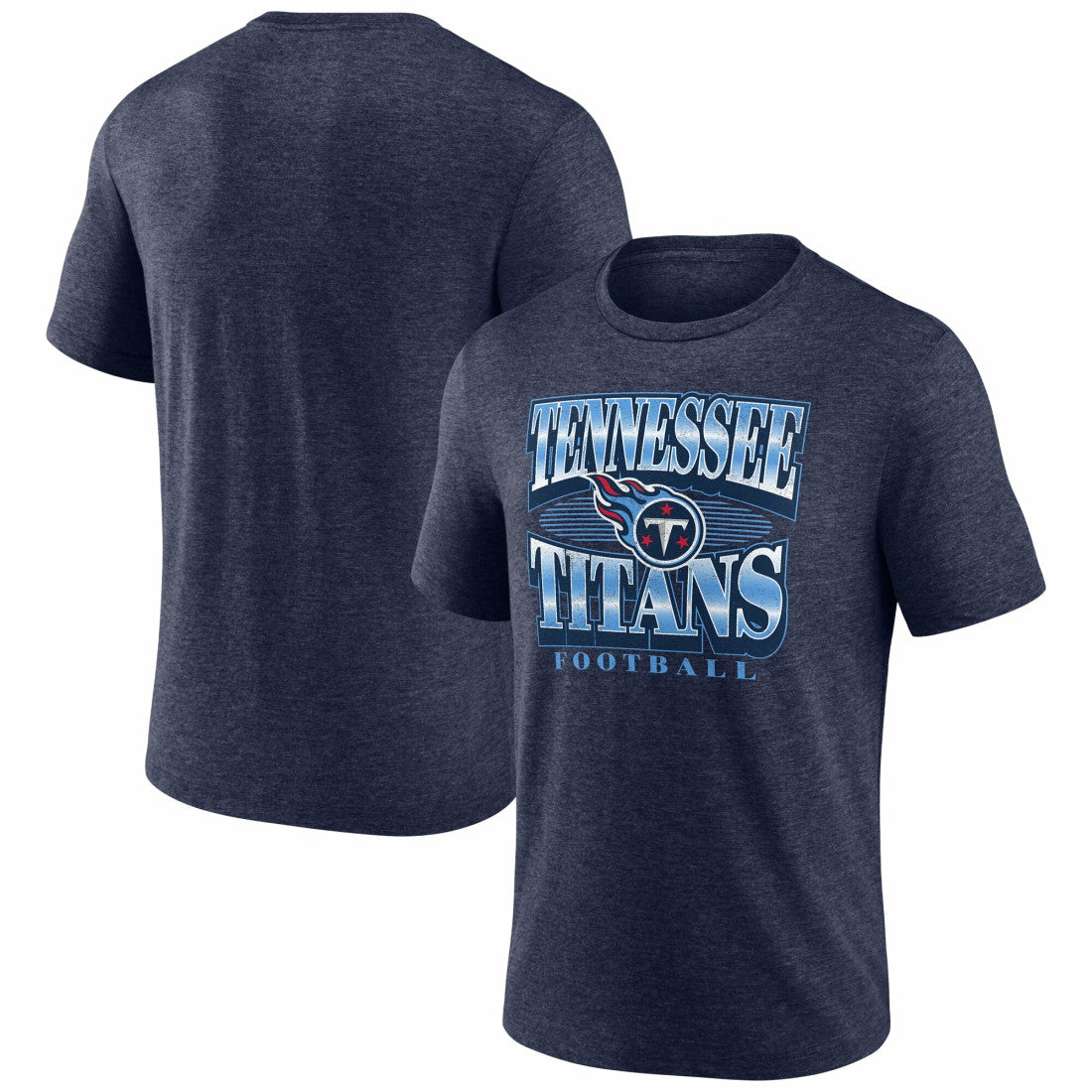 Tennessee Titans Extreme Tackle Tri-Blend T-Shirt - Heather Navy sale