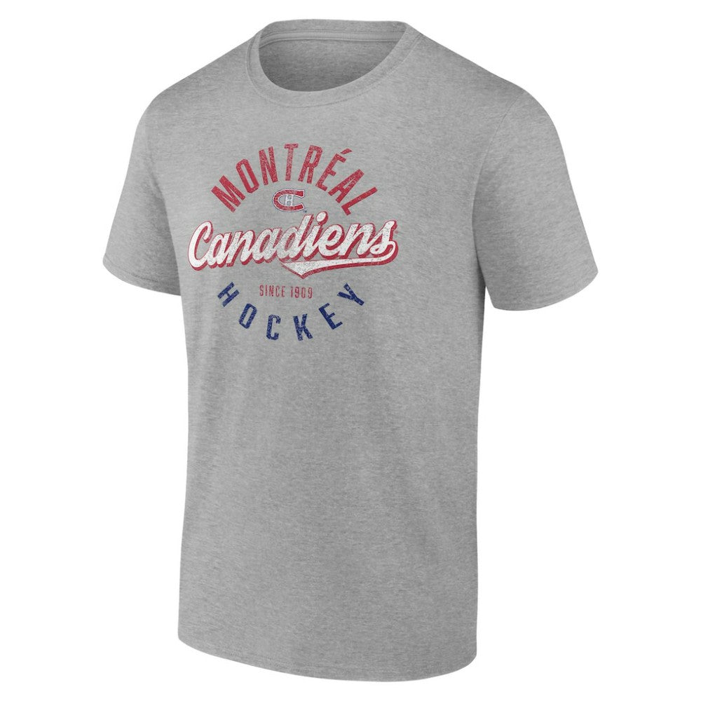 Montreal Canadiens Fanatics Emblem T-Shirt Gray
