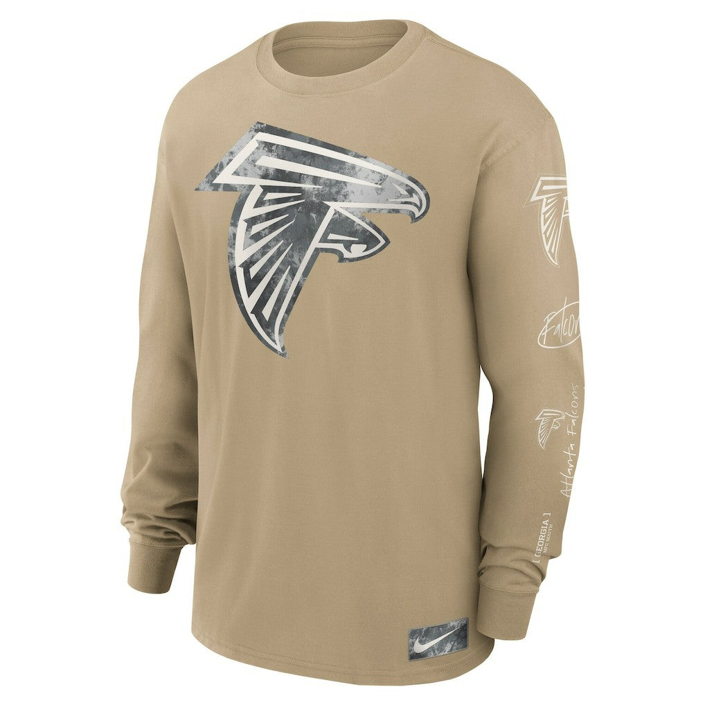 Atlanta Falcons Essential Statement Max90 Long Sleeve T-Shirt - Tan | Nike outlet