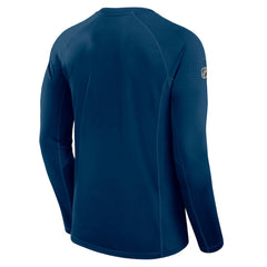Seattle Kraken Fanatics Authentic Pro Rink Tech Raglan Long Sleeve T-Shirt Deep Sea Blue