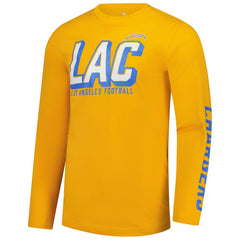 Los Angeles Chargers Long Sleeve T-Shirt - Gold sale