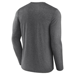 Las Vegas Raiders Fundamentals Long Sleeve T-Shirt - Heather Charcoal sale