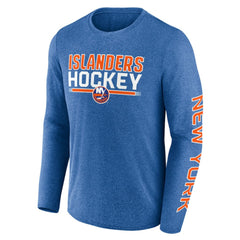 New York Islanders Fanatics Sweep Iconic Synthetic Long Sleeve T-Shirt Heather Royal