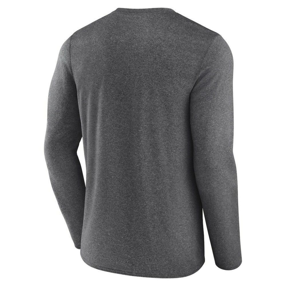 Los Angeles Kings Fanatics Sweep Iconic Synthetic Long Sleeve T-Shirt Heather Charcoal