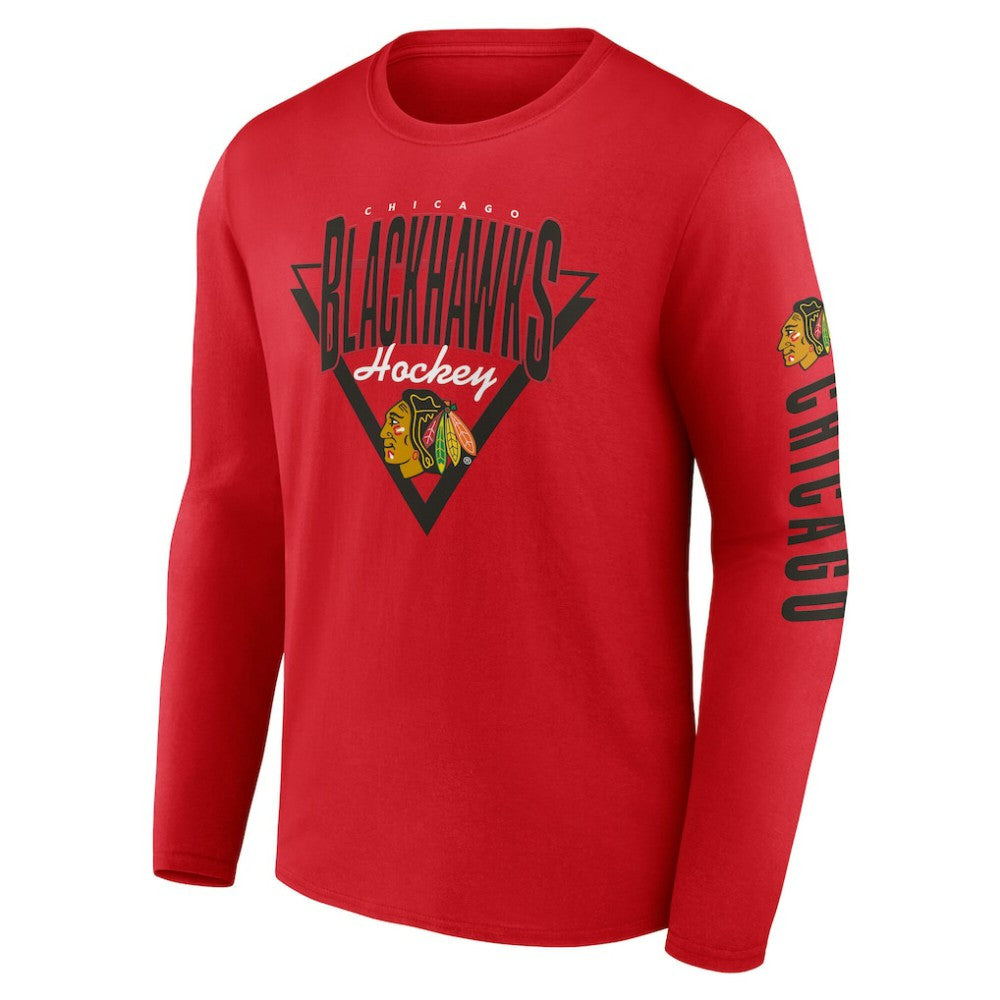 Chicago Blackhawks Fanatics Headline Long Sleeve T-Shirt Red