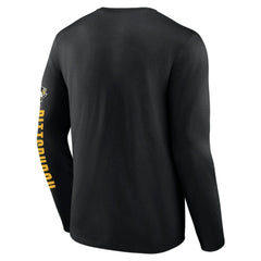 Pittsburgh Penguins Fanatics Headline Long Sleeve T-Shirt Black