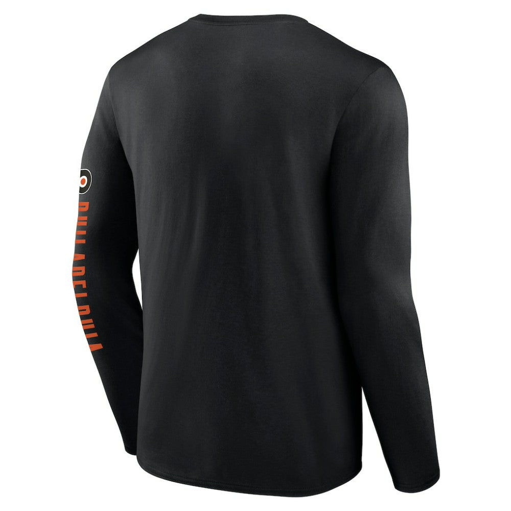 Philadelphia Flyers Fanatics Headline Long Sleeve T-Shirt Black