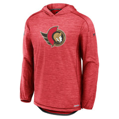 Ottawa Senators Fanatics Authentic Pro Rink Pullover Hoodie Heather Red