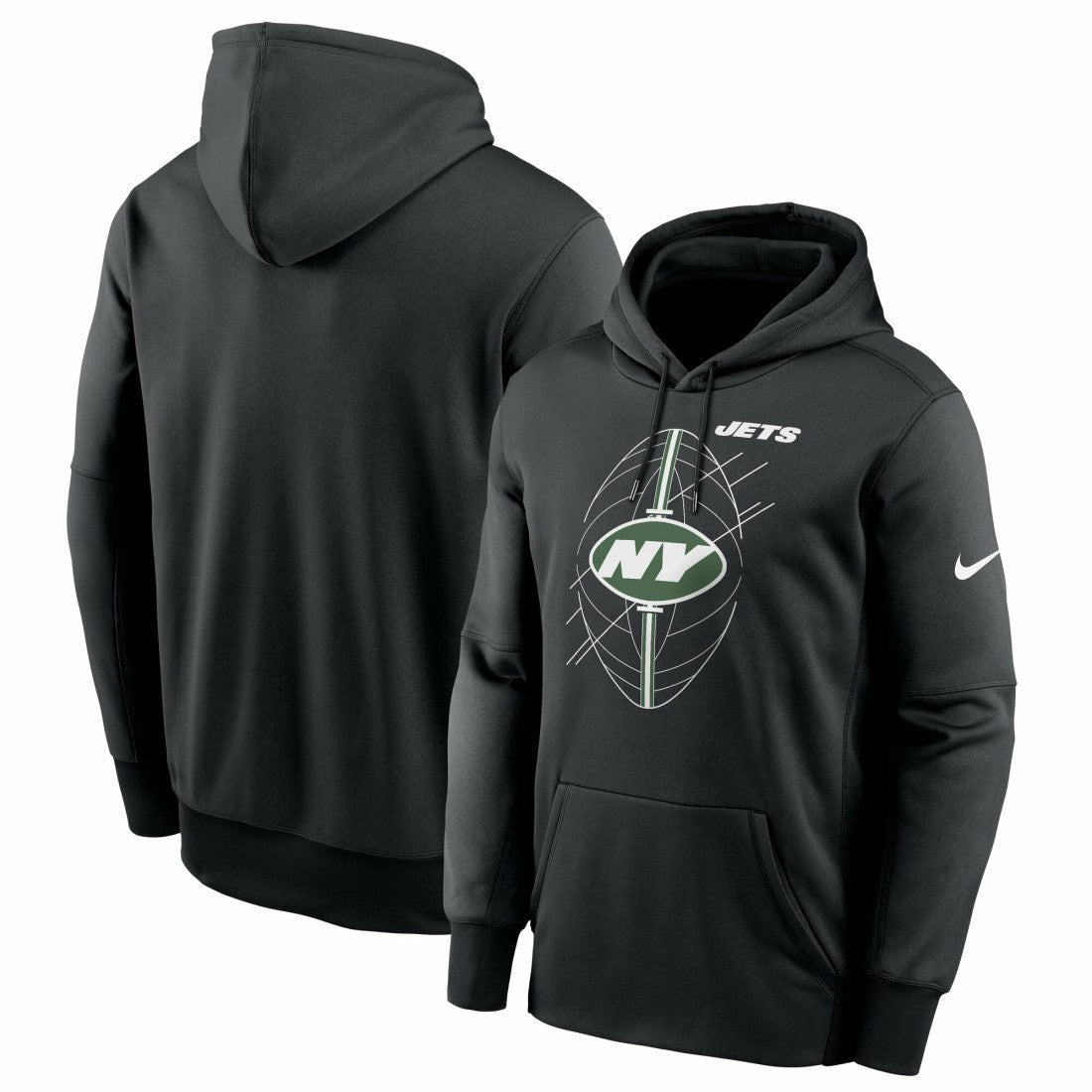 New York Jets Performance Fleece Pullover Hoodie - Black | Nike on sale