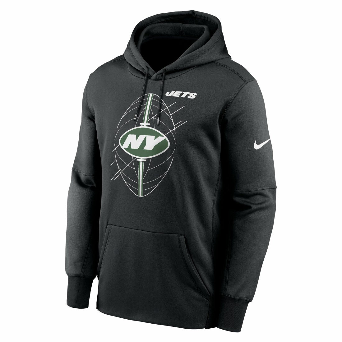 New York Jets Performance Fleece Pullover Hoodie - Black | Nike on sale