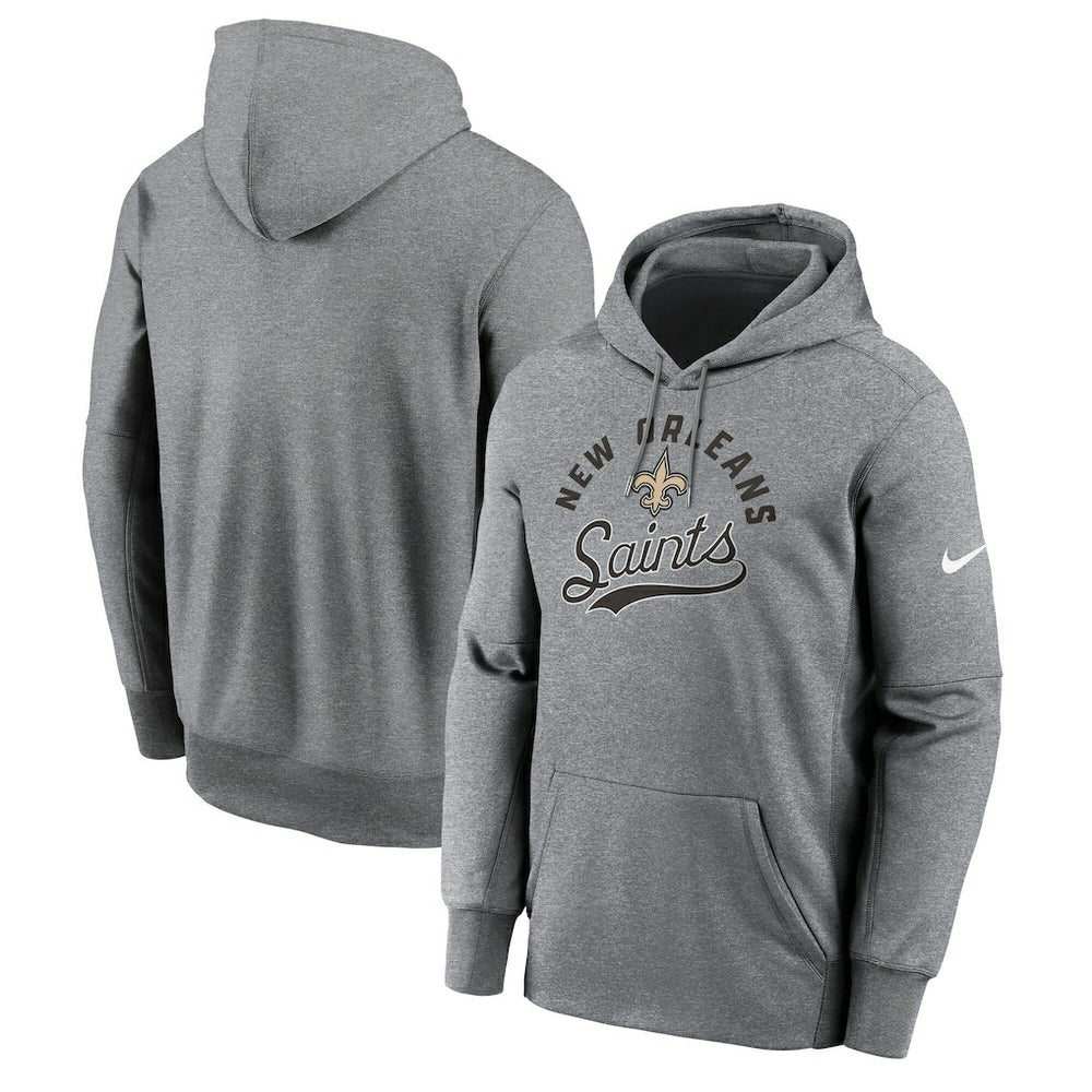 New Orleans Saints Performance Fleece Pullover Hoodie - Heather Gray | Nike online
