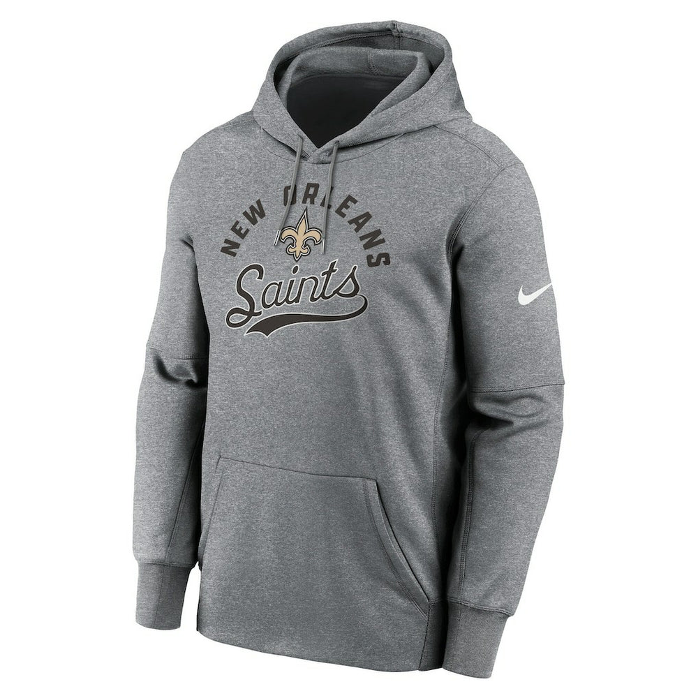 New Orleans Saints Performance Fleece Pullover Hoodie - Heather Gray | Nike online